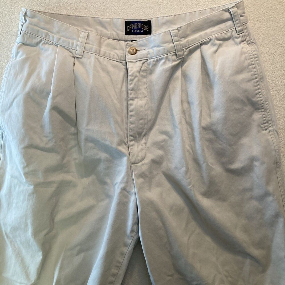 Vintage Mervyn's Cambridge Classics Chino Men’s Pleated Front Twill Pants 34/34